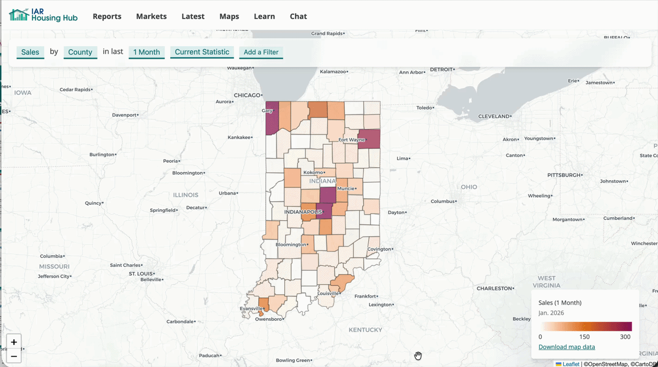 Preview: Map tool → Listings → ZIP Codes → 3 Months