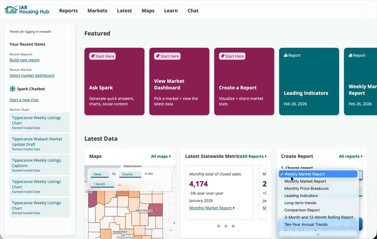 Preview: Pull Long-Term Report → Workflows → export charts