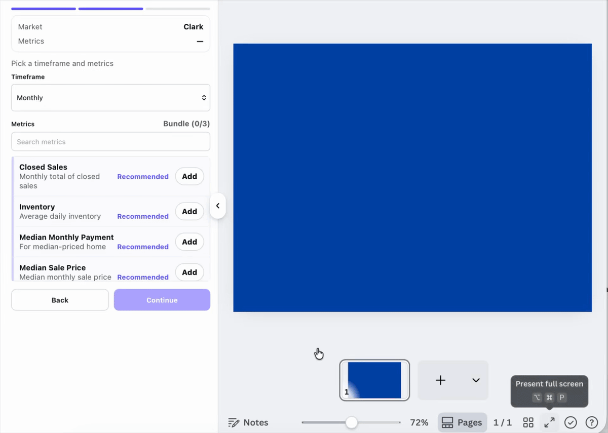 GIF: Load a saved set and skip setup